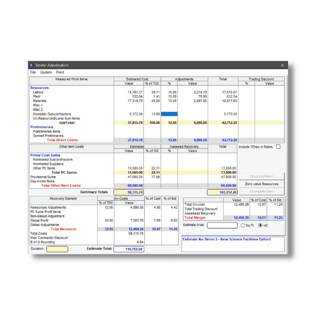 Construction Estimating Software