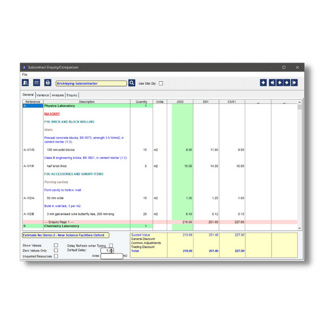 Construction Estimating Software