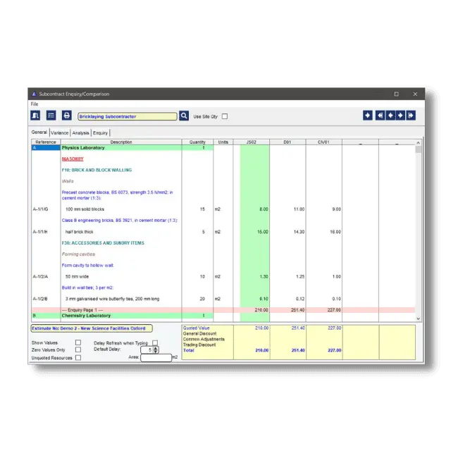 Construction Estimating Software